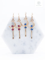 Load image into Gallery viewer, Sailor Moon Crystal Moon Earrings (2 Colors)
