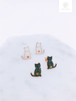 Load image into Gallery viewer, Space Cat Earring Studs (2 Colors)
