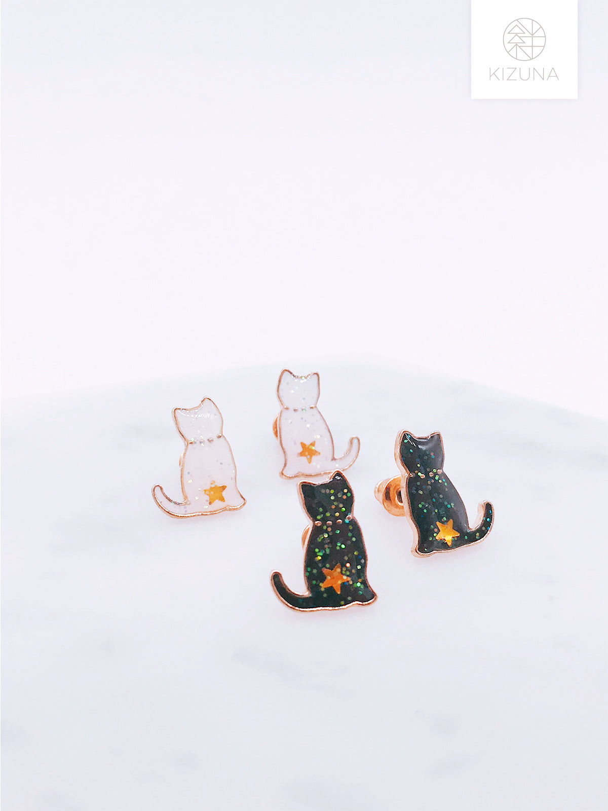 Space Cat Earring Studs (2 Colors)