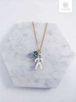 Load image into Gallery viewer, Astronaut 3D Necklace &amp; Earring
