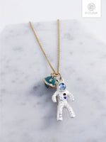 Load image into Gallery viewer, Astronaut 3D Necklace &amp; Earring
