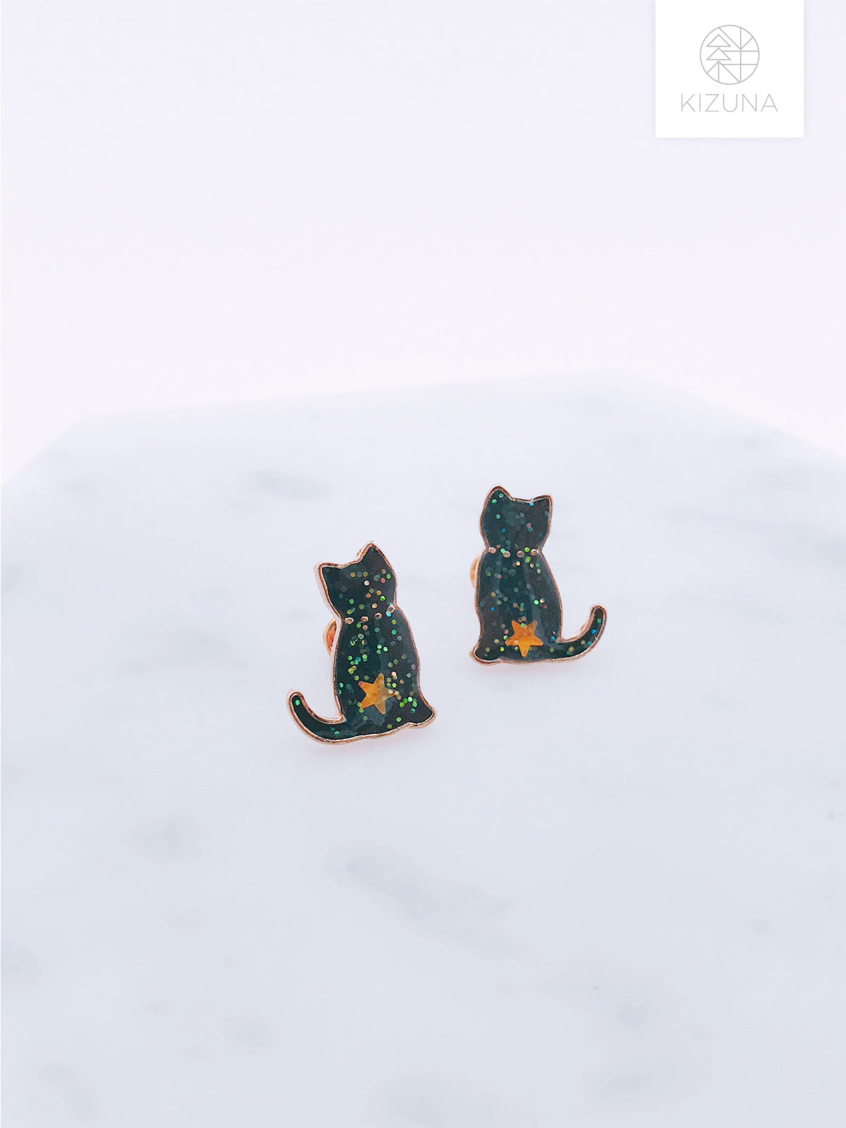 Space Cat Earring Studs (2 Colors)