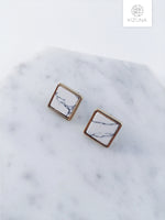 Load image into Gallery viewer, Minimalist Marble Shape Earrings (3 shapes)
