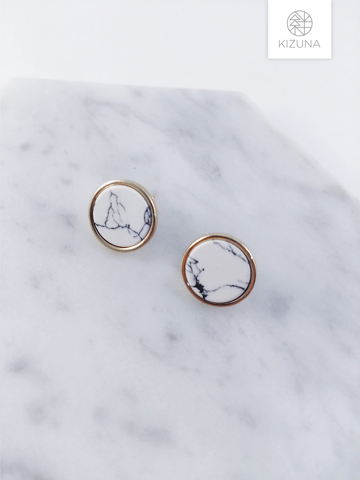 Minimalist Marble Shape Earrings (3 shapes)