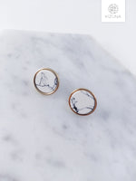 Load image into Gallery viewer, Minimalist Marble Shape Earrings (3 shapes)
