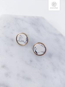 Minimalist Marble Shape Earrings (3 shapes)