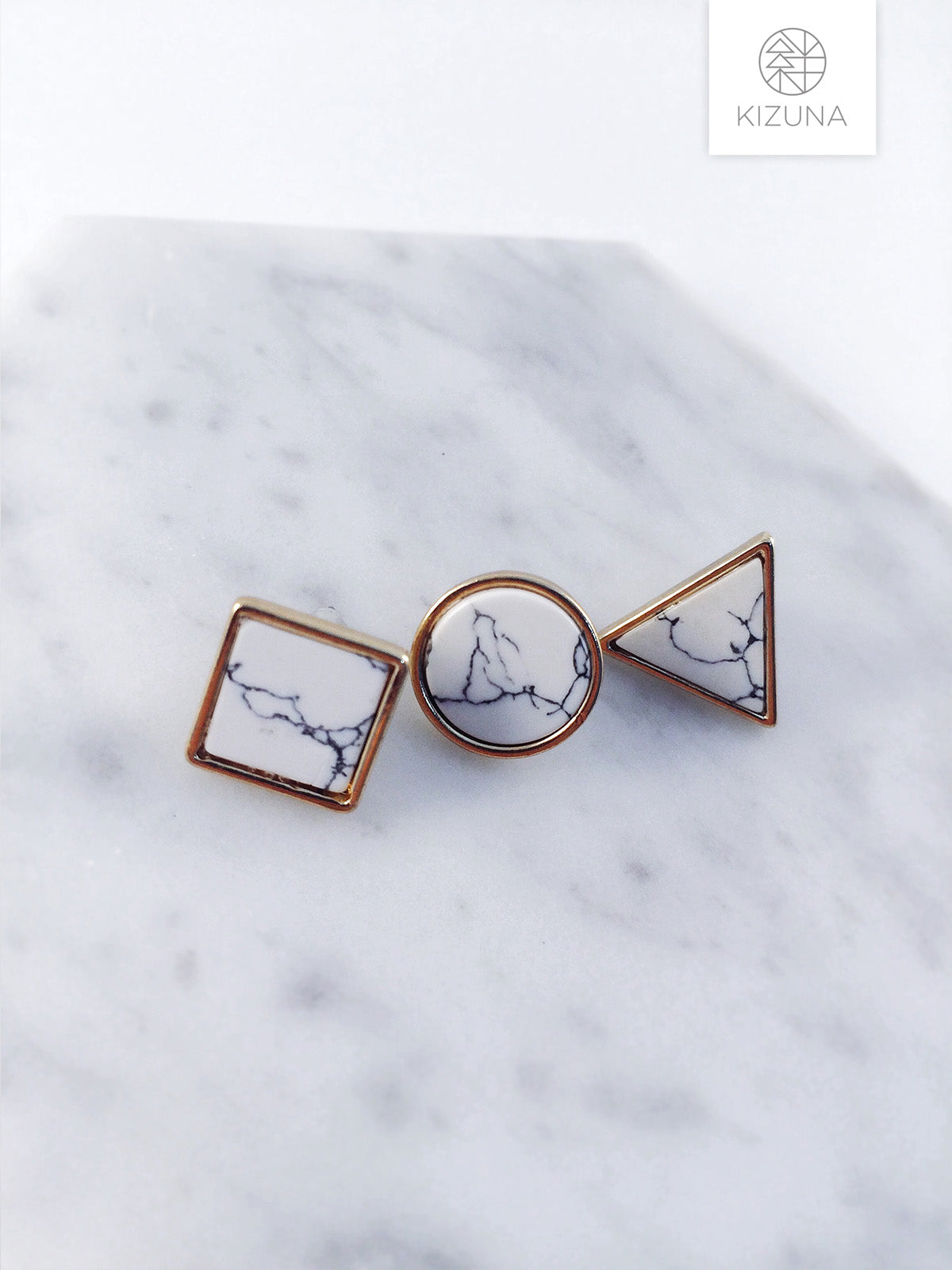 Minimalist Marble Shape Earrings (3 shapes)