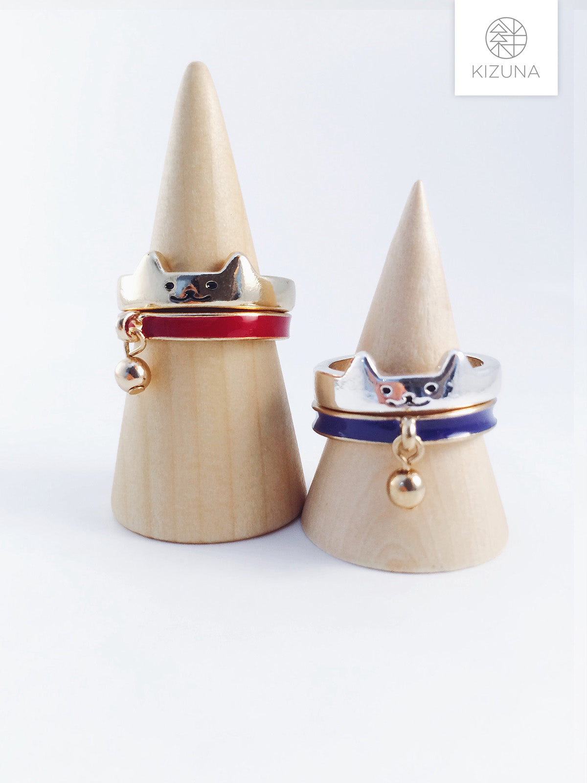 Stackable Cat Ring with Collar Bell