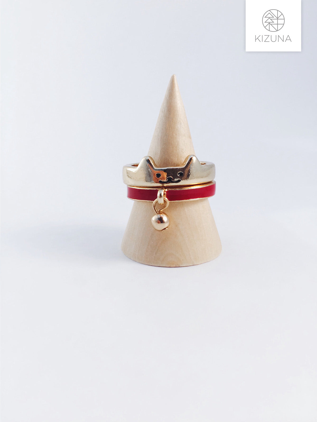 Stackable Cat Ring with Collar Bell