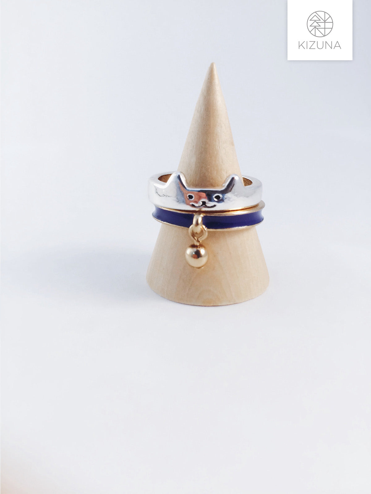 Stackable Cat Ring with Collar Bell