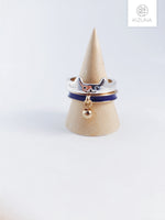 Load image into Gallery viewer, Stackable Cat Ring with Collar Bell
