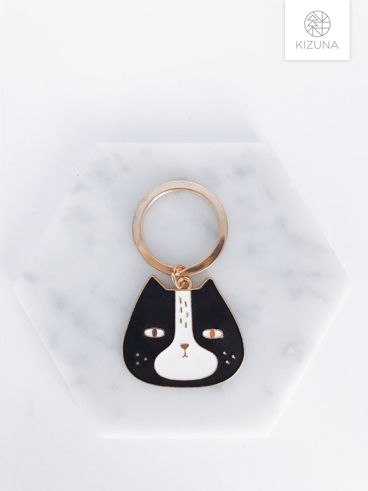 Cat Charm Keychain (Black Cat)