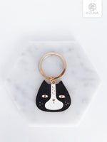 Load image into Gallery viewer, Cat Charm Keychain (Black Cat)
