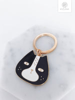 Load image into Gallery viewer, Cat Charm Keychain (Black Cat)
