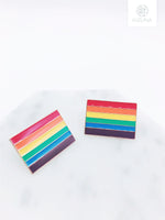 Load image into Gallery viewer, LGBT Pride Rainbow Collar Pin
