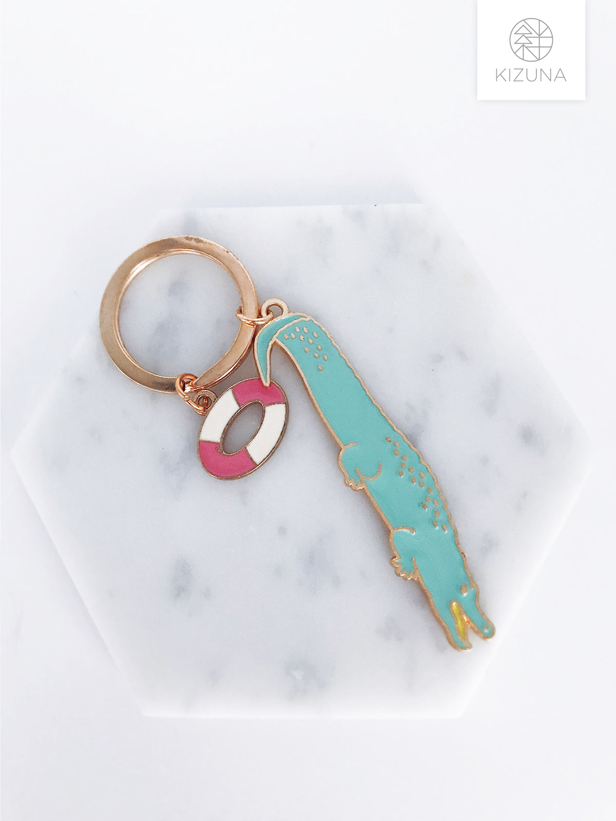 Crocodile Charm Keychain