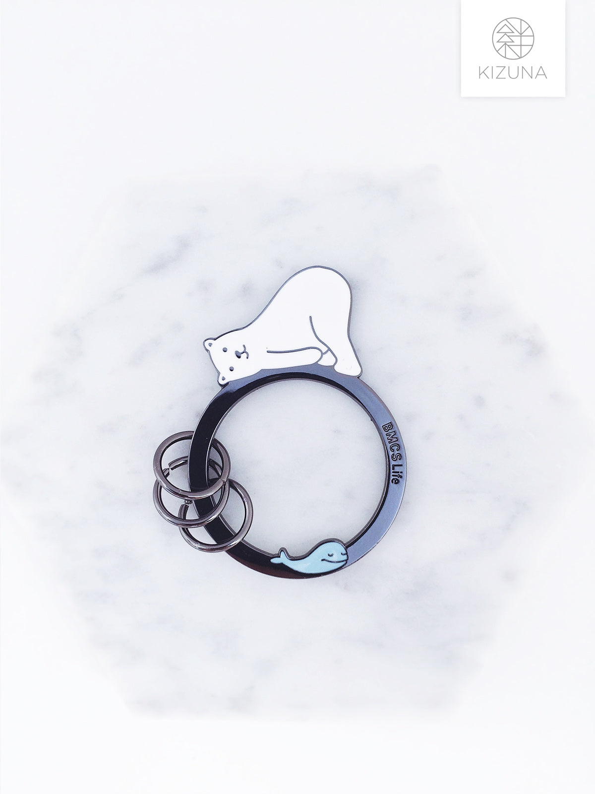 Lazy Polar Bear Keychain