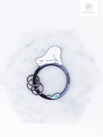 Load image into Gallery viewer, Lazy Polar Bear Keychain
