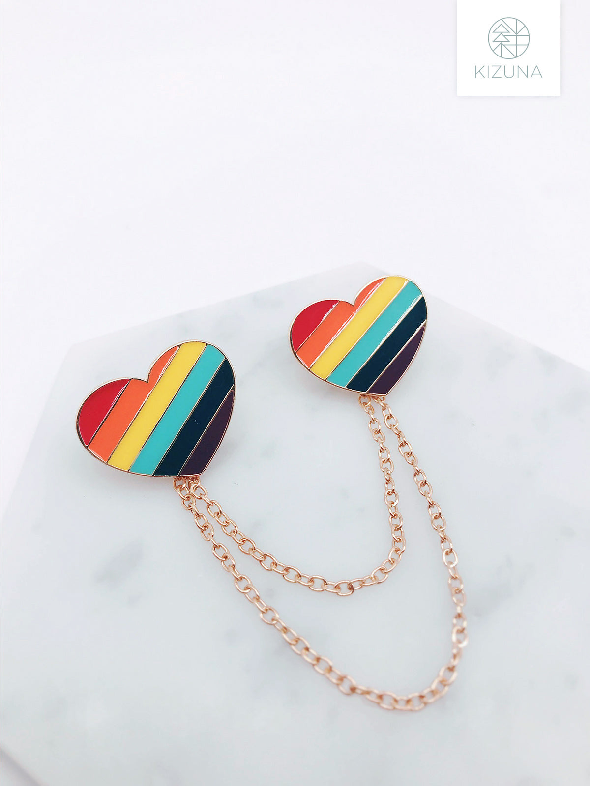 LGBT Pride Rainbow Collar Pin