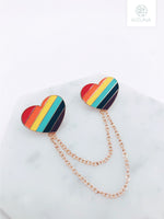 Load image into Gallery viewer, LGBT Pride Rainbow Collar Pin
