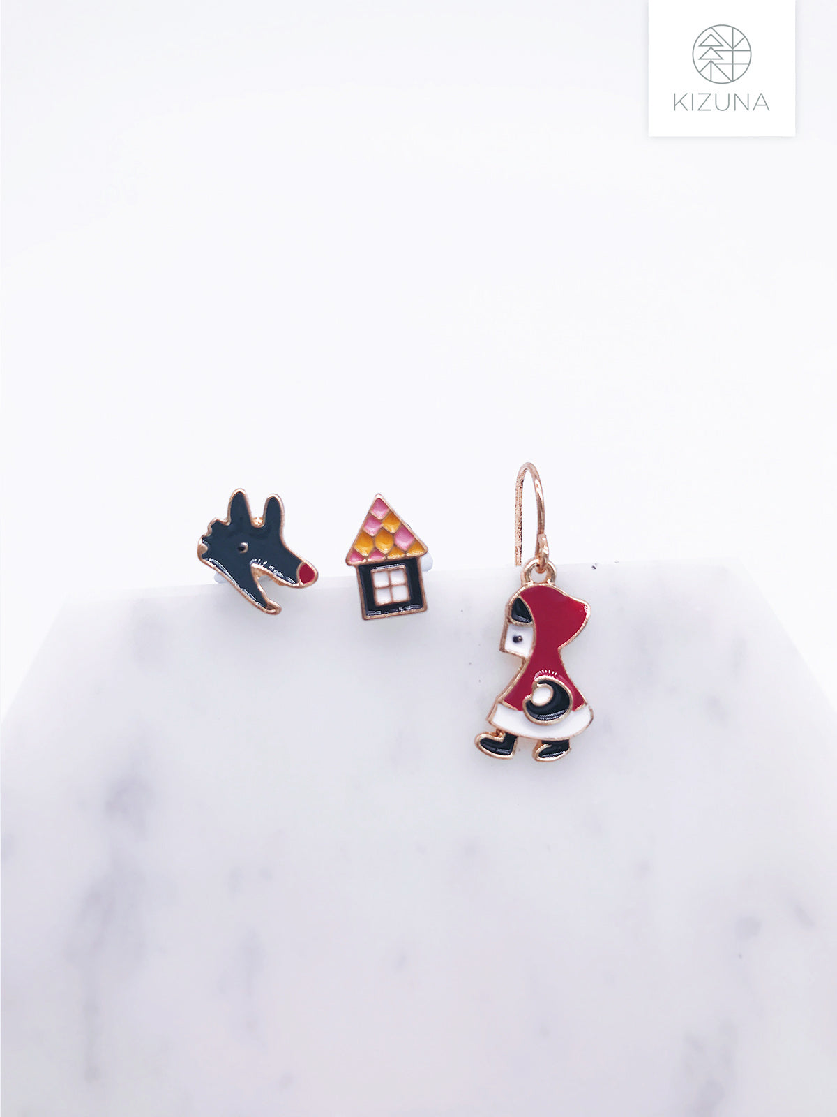 Fairytale Mix & Match Earring Sets (Alice in Wonderland, Red Riding Hood, Snow White)