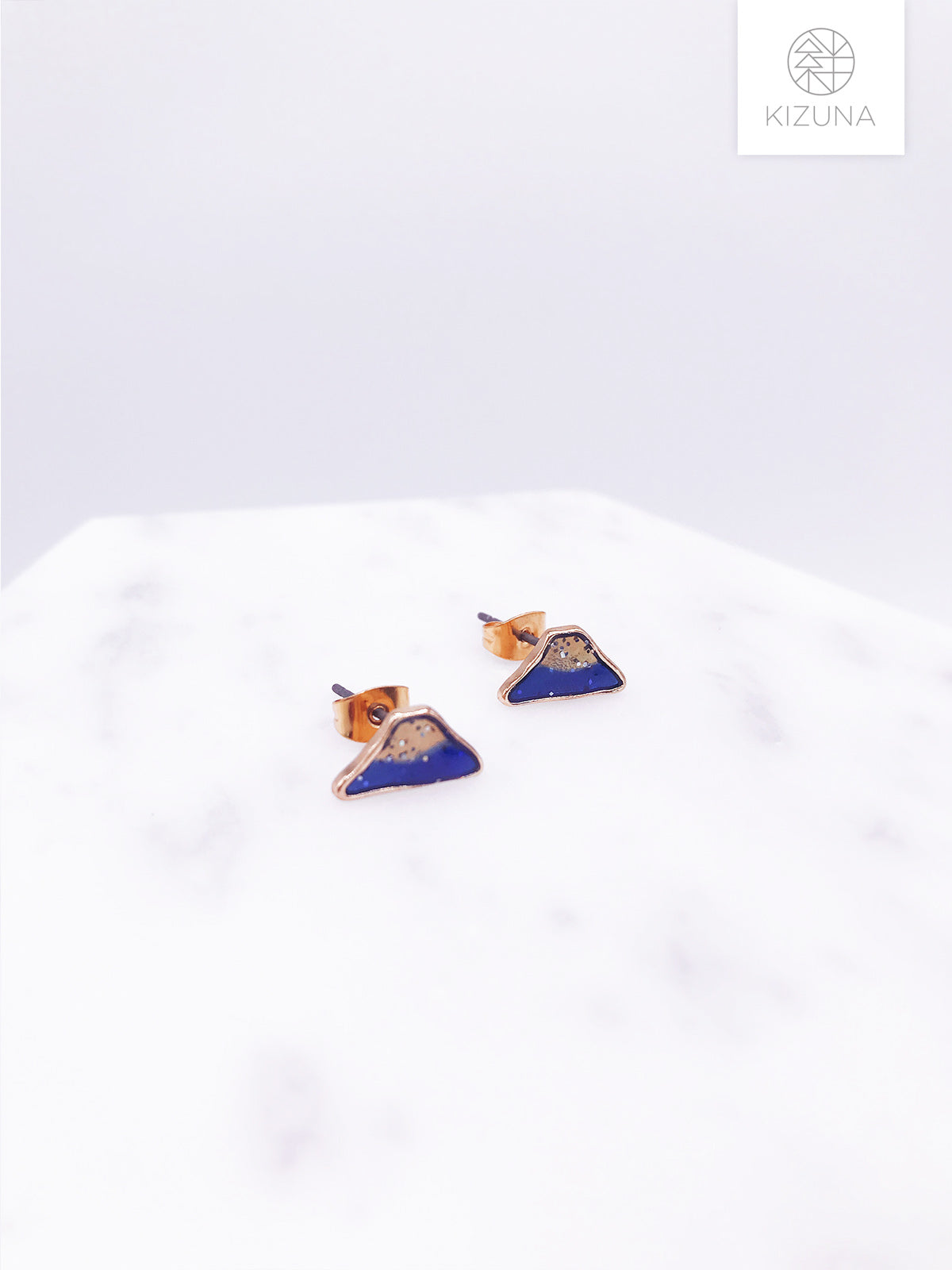 Japan Mt. Fuji Stud Earrings