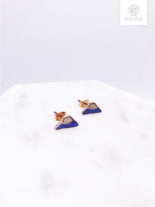 Japan Mt. Fuji Stud Earrings