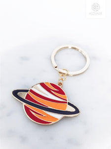 Saturn Charm Keychain