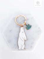 Load image into Gallery viewer, Polar Bear Keychain
