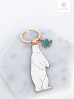 Load image into Gallery viewer, Polar Bear Keychain
