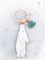 Load image into Gallery viewer, Polar Bear Keychain
