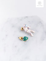 Load image into Gallery viewer, Astronaut 3D Necklace &amp; Earring
