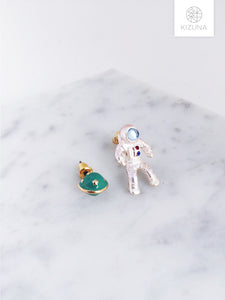 Astronaut 3D Necklace & Earring