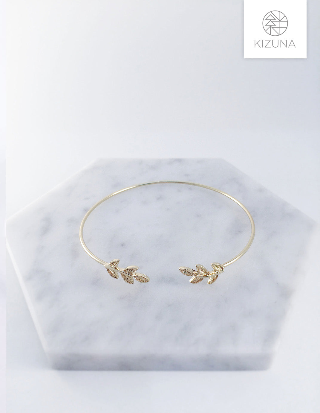 Open Leaf Cuff Bangle (3 Colors)