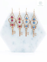 Load image into Gallery viewer, Sailor Moon Crystal Keylock Earrings (2 Colors)
