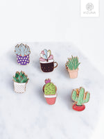 Load image into Gallery viewer, Cactus &amp; Succulent Enamel Pins
