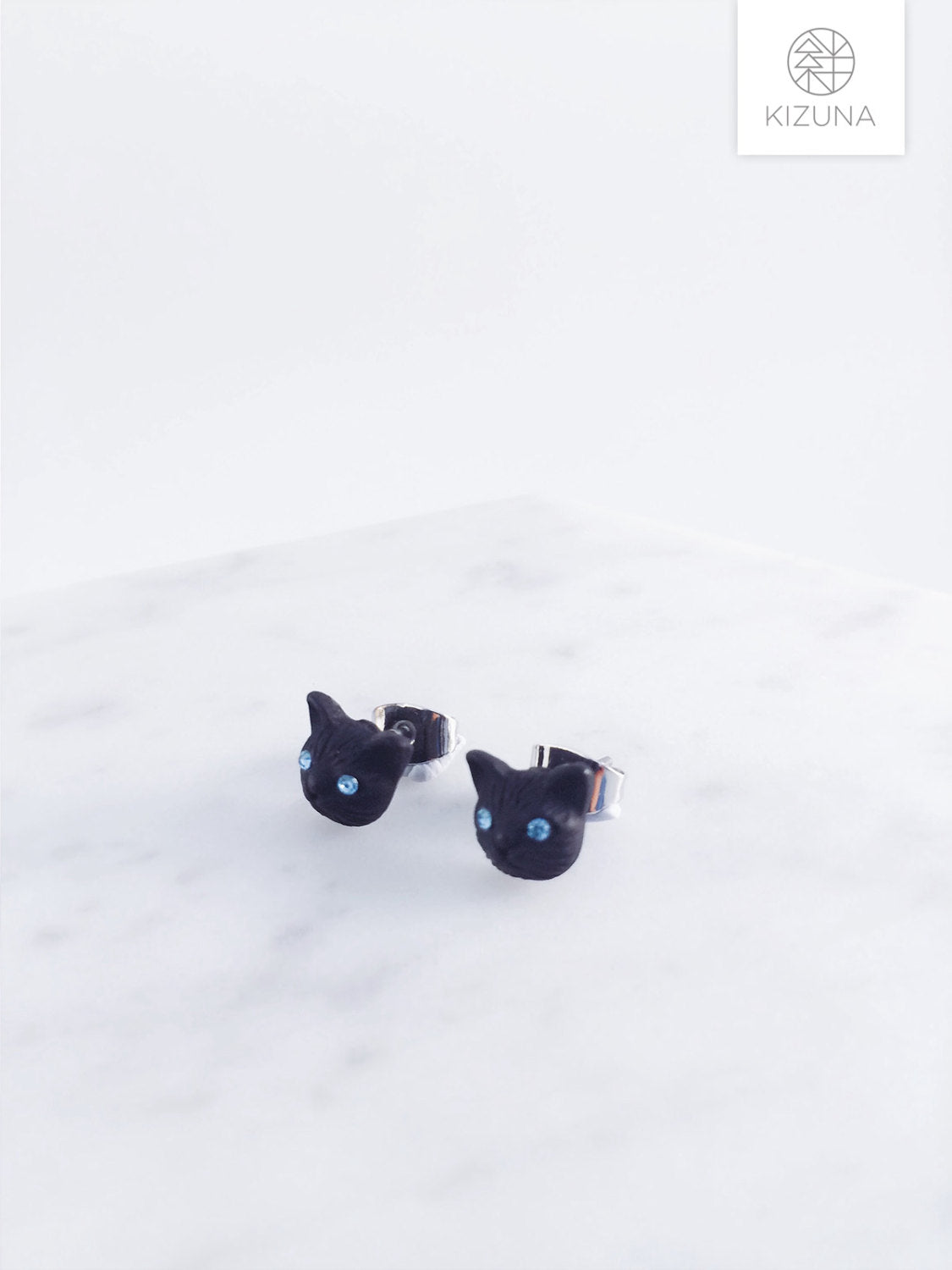 Cat w Dazzling Eyes Earrings (3 Colors)