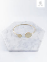 Load image into Gallery viewer, Double Circle Cuff Bangle - Minimalist Design
