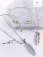 Load image into Gallery viewer, Leaf Necklace (2 Colors)
