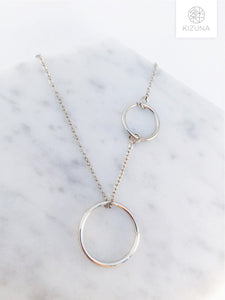 Minimalist Double Circle Necklace