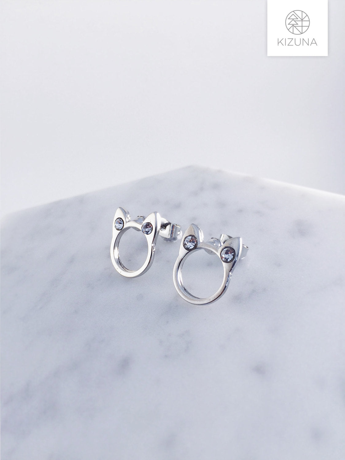 Minimalist Cat Stud Earrings