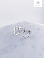 Load image into Gallery viewer, Minimalist Cat Stud Earrings
