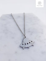 Load image into Gallery viewer, Alien Spaceship Necklace
