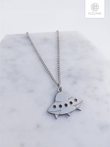 Alien Spaceship Necklace