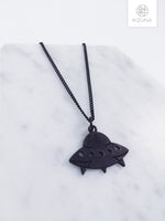 Load image into Gallery viewer, Alien Spaceship Necklace
