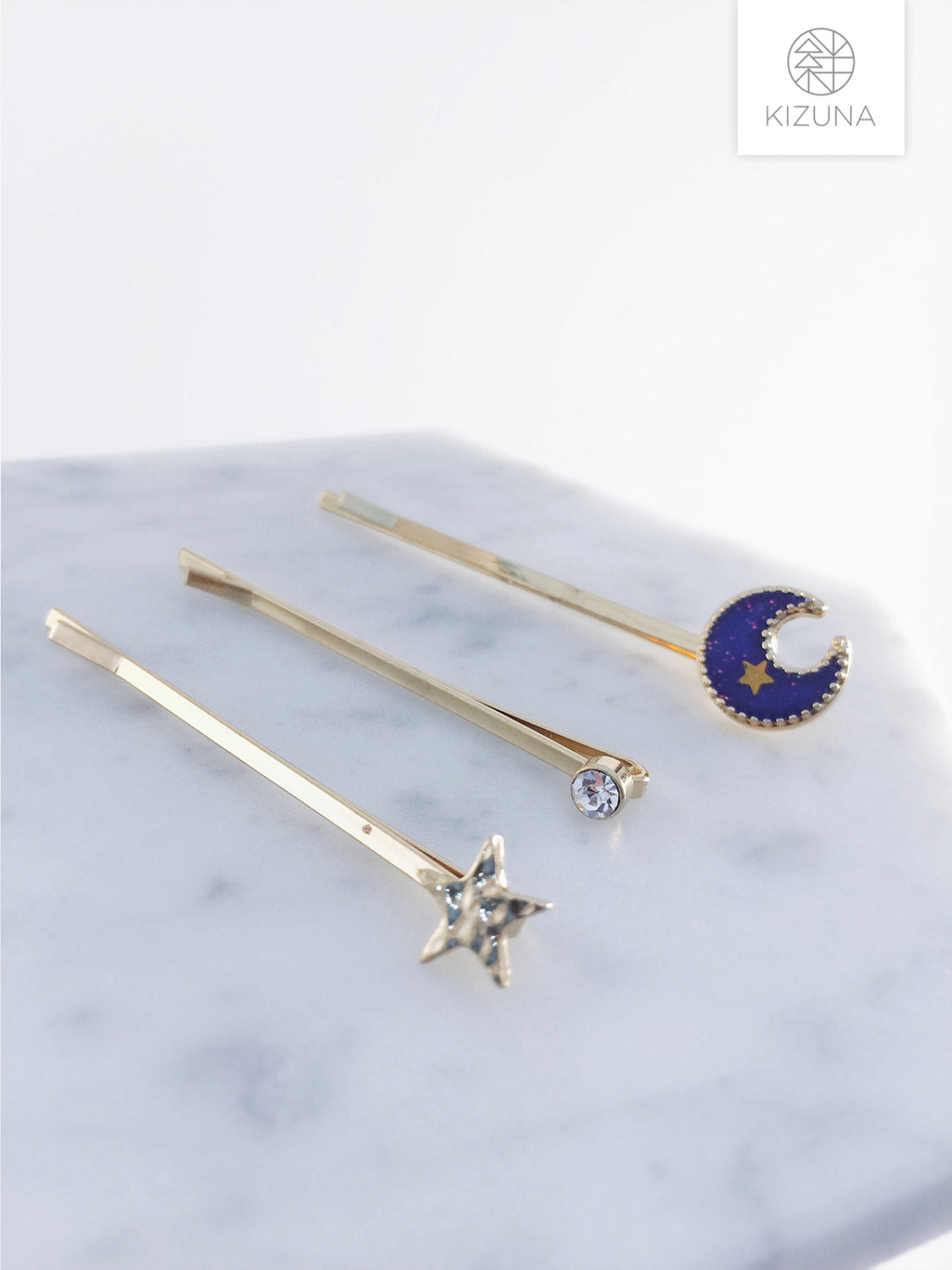 Moon & Star Hairpin Set (3 Colors)