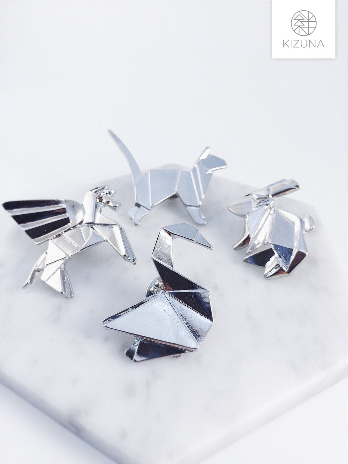 Japanese Origami Animal Pin (4 Styles)