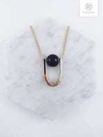 Load image into Gallery viewer, Black Crystal Ball Short Necklace
