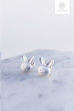 Load image into Gallery viewer, Rabbit &amp; Bear Friends Earrings
