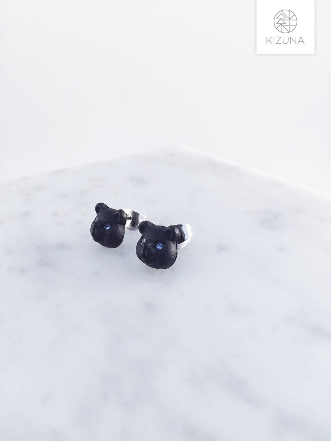 Fluffy Bear Stud Earrings (3 colors)